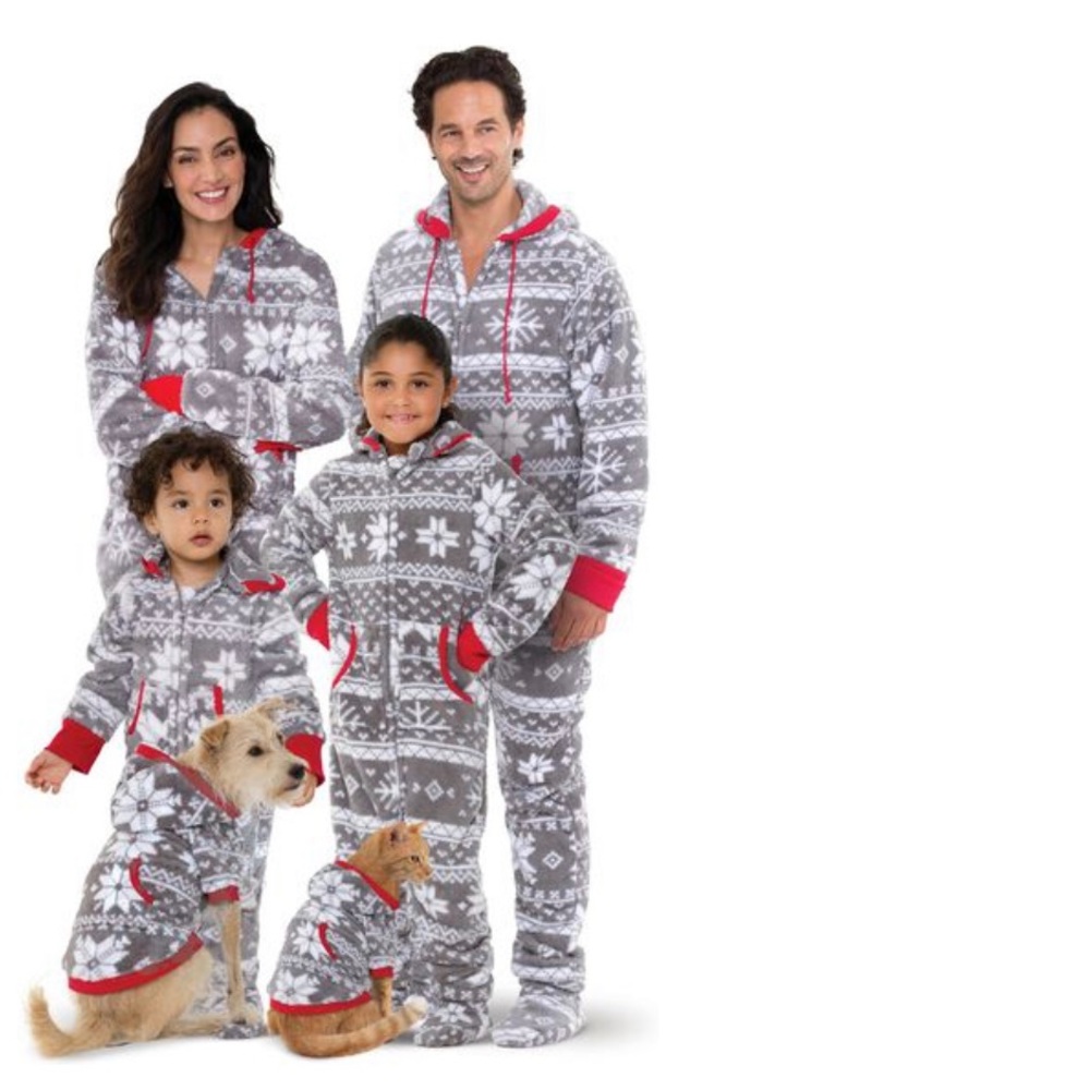 Pajama Gram One-Piece Holiday Fleece Pajamas